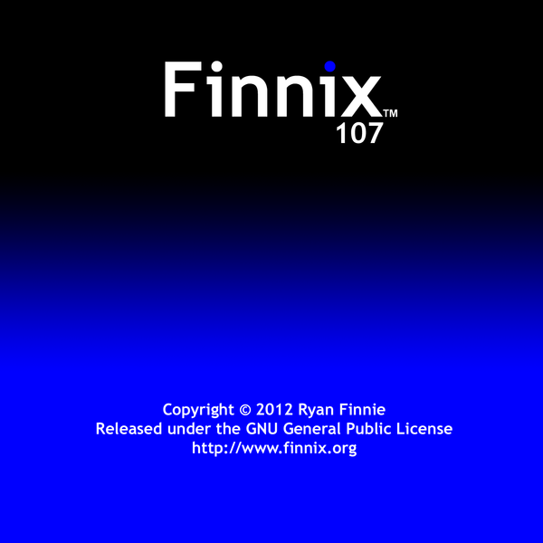 File:Finnix 107 CD label.png